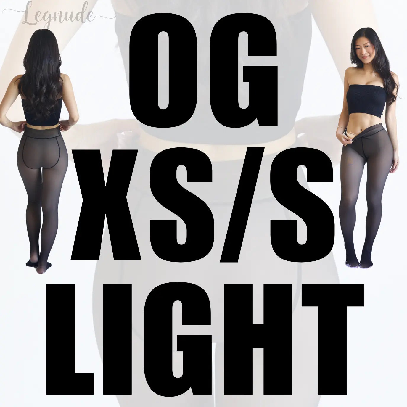 Legnude The Original magic leggings in Light shade, size XS/S — high-waisted sculpting compression leggings