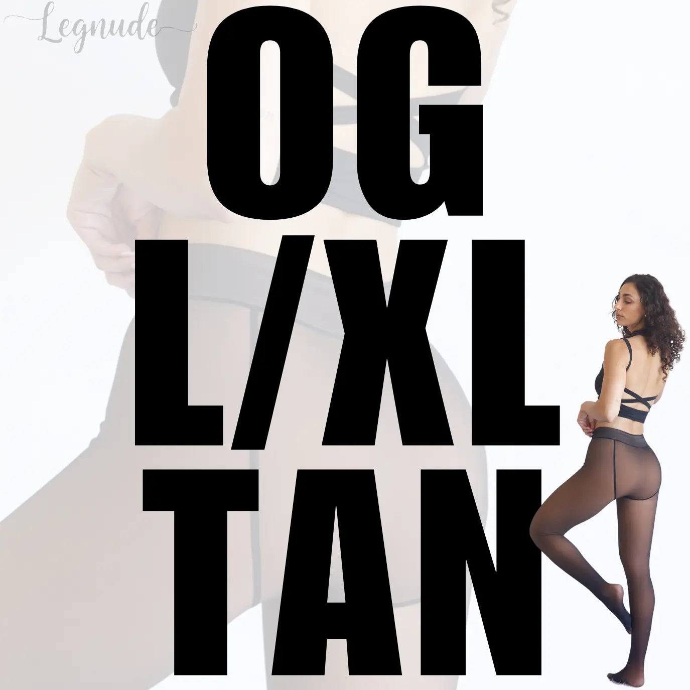 Legnude The Original magic leggings in Tan shade, size L/XL — high-waisted sculpting compression leggings