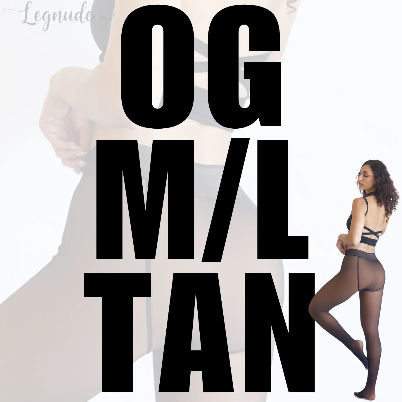Legnude The Original magic leggings in Tan shade, size M/L — high-waisted sculpting compression leggings