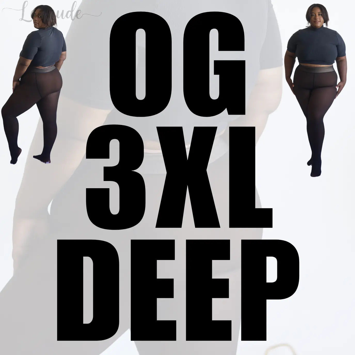 Legnude The Original magic leggings in Deep shade, size 2XL/3XL — high-waisted sculpting compression leggings