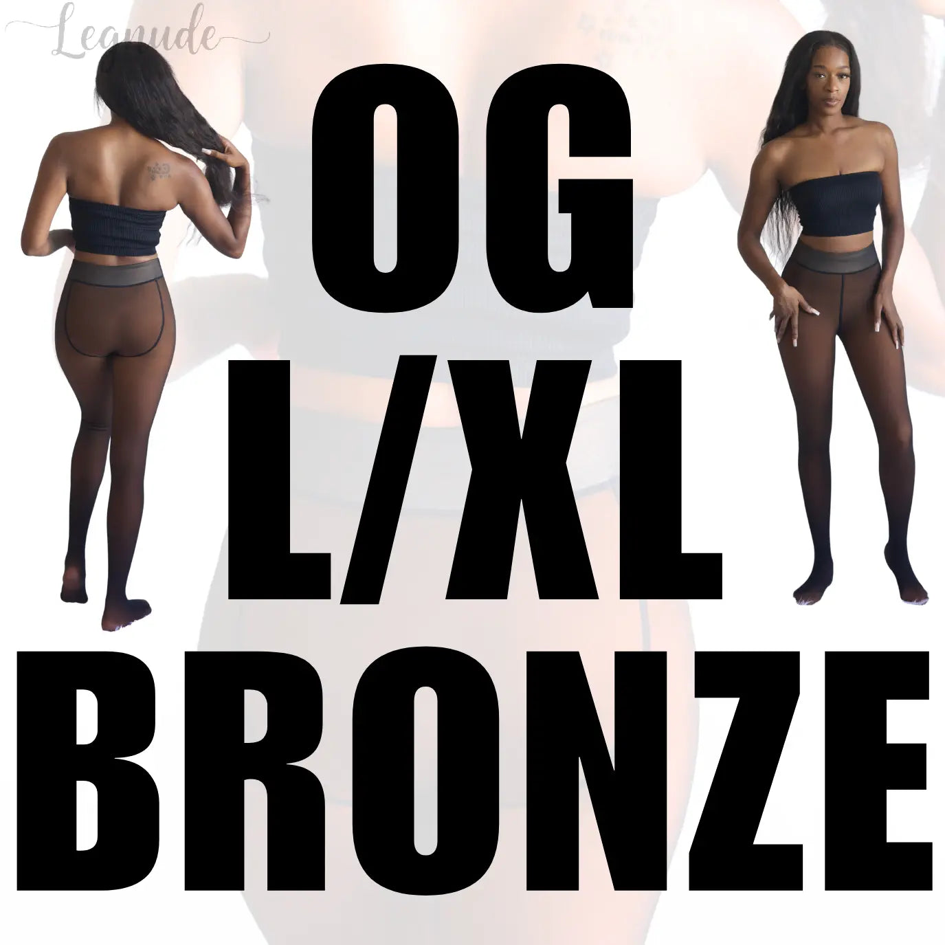 Legnude The Original magic leggings in Bronze shade, size L/XL — high-waisted sculpting compression leggings