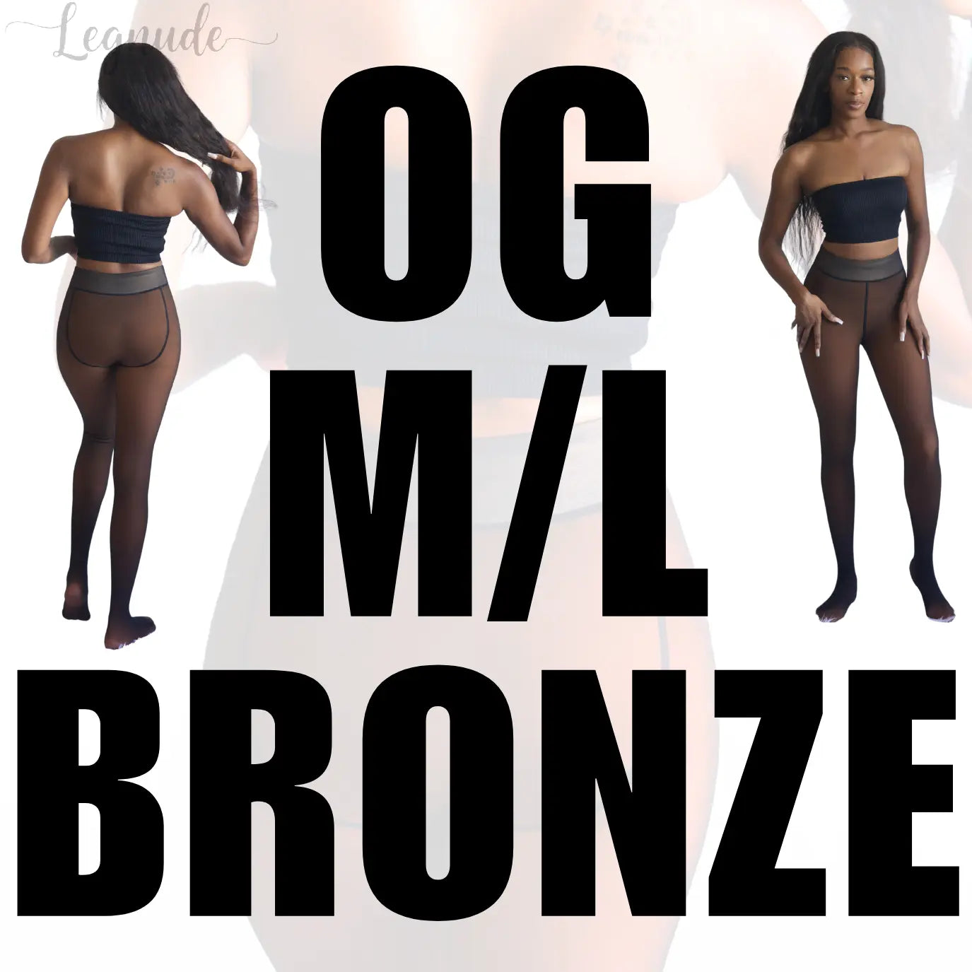 Legnude The Original magic leggings in Bronze shade, size M/L — high-waisted sculpting compression leggings