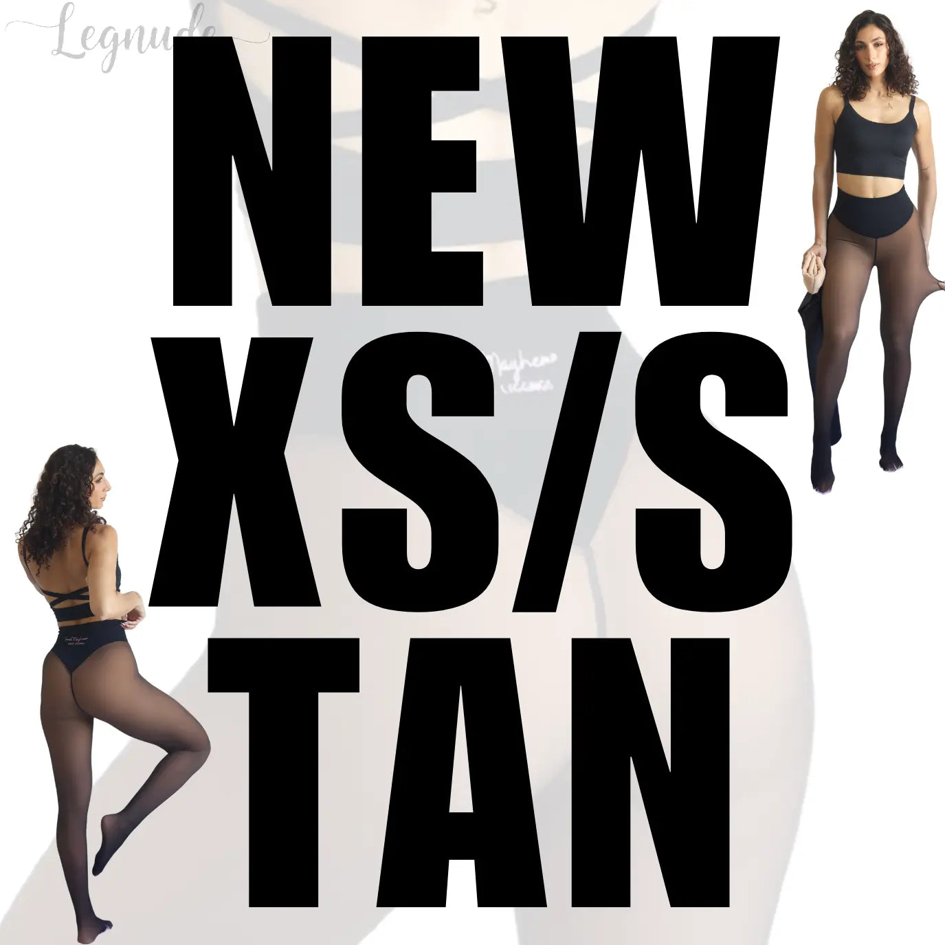 Legnude The Glow Up magic leggings in Latte Tan shade, size XS/S — one-seam compression band leggings