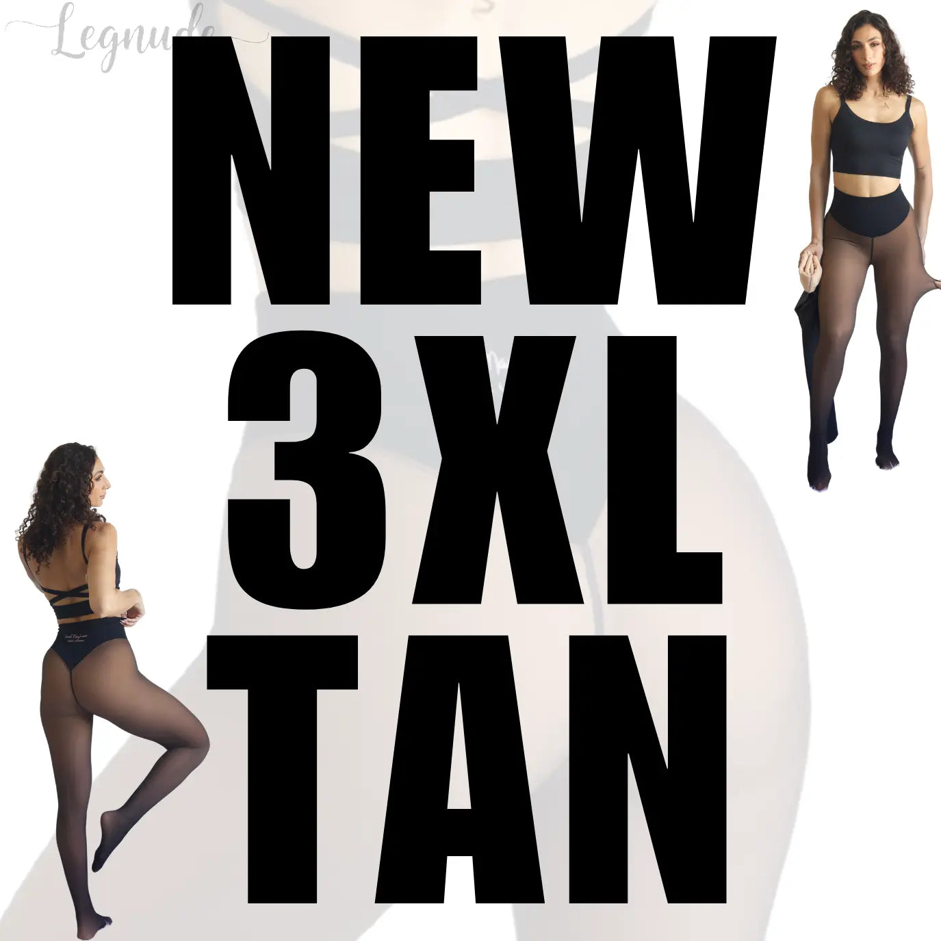 Legnude The Glow Up magic leggings in Latte Tan shade, size 2XL/3XL — one-seam compression band leggings